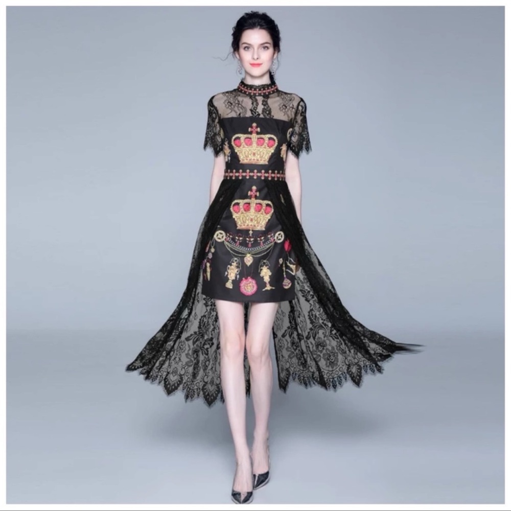 Stunning & Fun Lace Accent Dress The Rozmundah - Picture 11 of 13